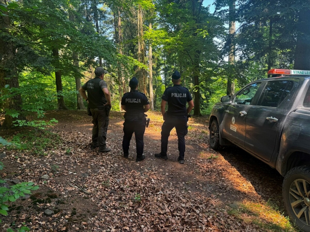 Wspólne patrole Policji i Straży Leśnej. Trwa walka z wysokim zagrożeniem pożarowym