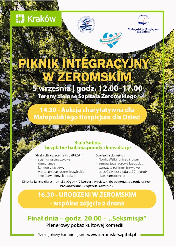 Imieniny Stefana w krakowskim Żeromskim. Piknik, bezpłatne badania i kino plenerowe