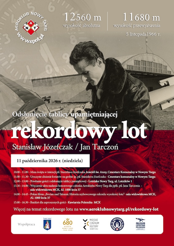 60 lat od rekordowego lotu szybowcowego nad Tatrami
