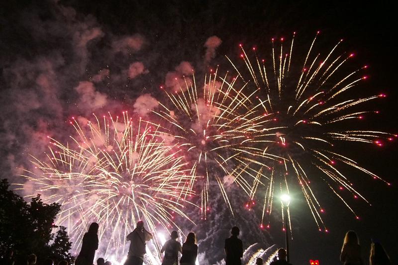 Wianki 2017: pokaz sztucznych ogni (zdjęcia)