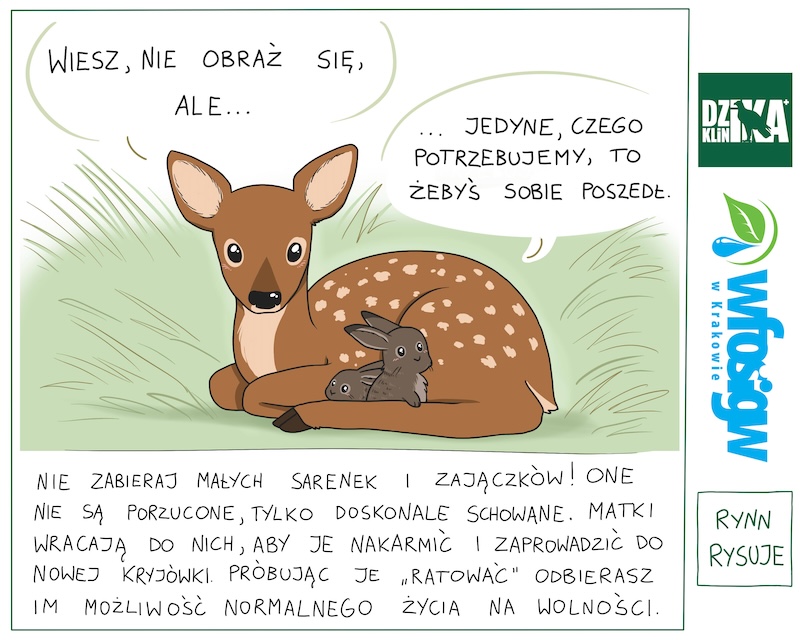 Akcja eko-Edukacja: Nie zabieraj młodych zajęcy i saren!