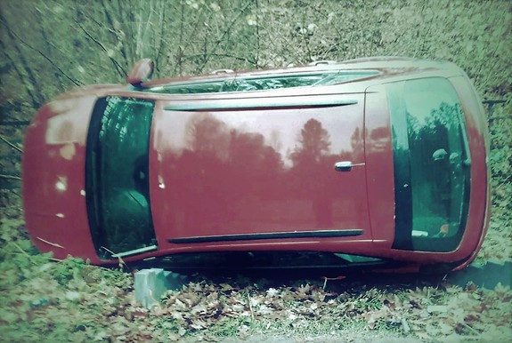 Pijany kierowca skończył w rowie