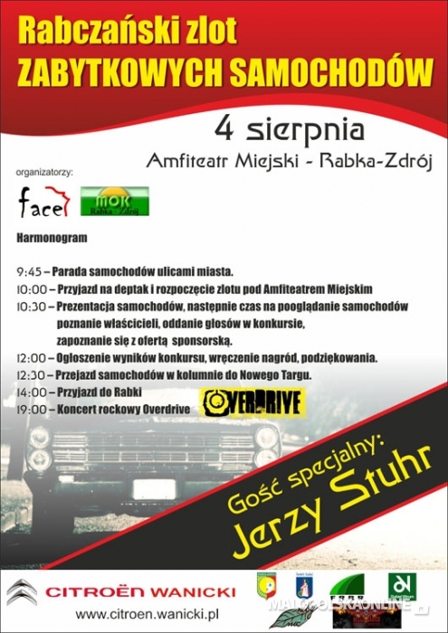 Rabczański Zlot Samochodów Zabytkowych