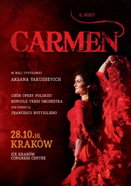 Ognista Carmen w ICE Kraków już 28.10.2016 roku!