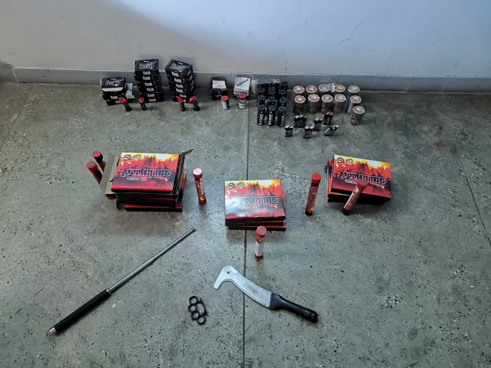 Pirotechnika na stadionie