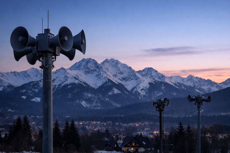 Test syren alarmowych w powiecie tatrzańskim. Strażacy apelują o spokój