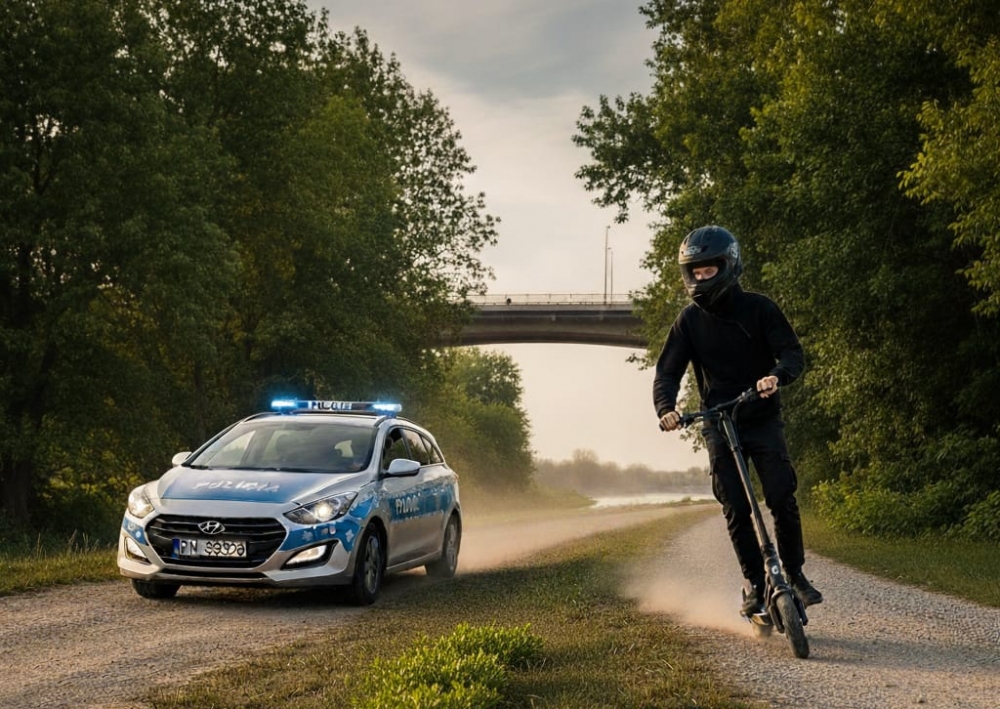 Małopolska Policja, zdjęcie wygnenerowane przez AI 