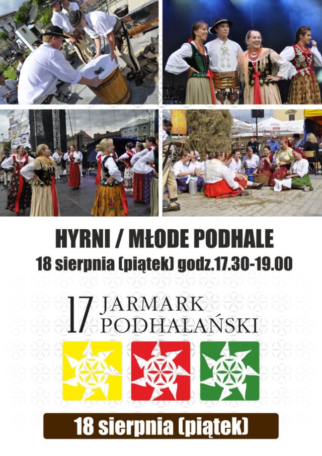 Zespoły regionalne „Hyrni” i „Młode Podhale” na Jarmarku Podhalańskim