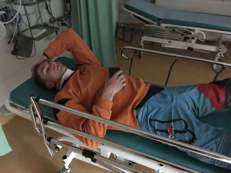 Oskar Kaczmarczyk doznał wstrząśnienia mózgu podczas treningu przed 5 rd. MŚ FIM SuperEnduro