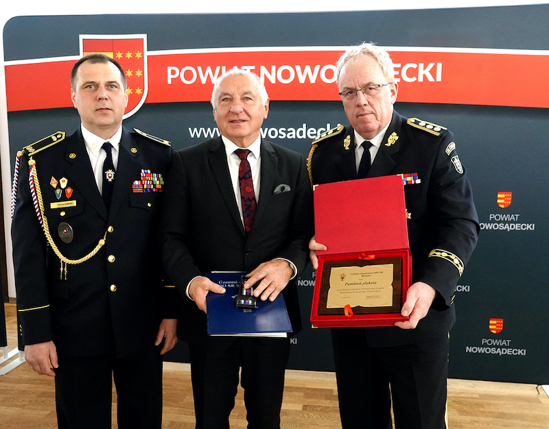 Starosta podziękował służbom za dobrą współpracę