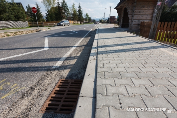 Nowe chodniki w gminie Czarny Dunajec (zdjęcia)