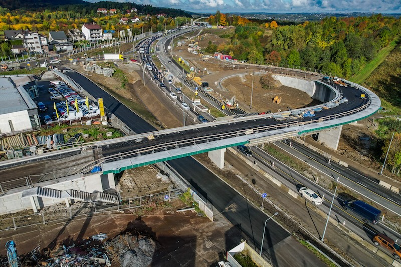 Zwężenie w Myślenicach