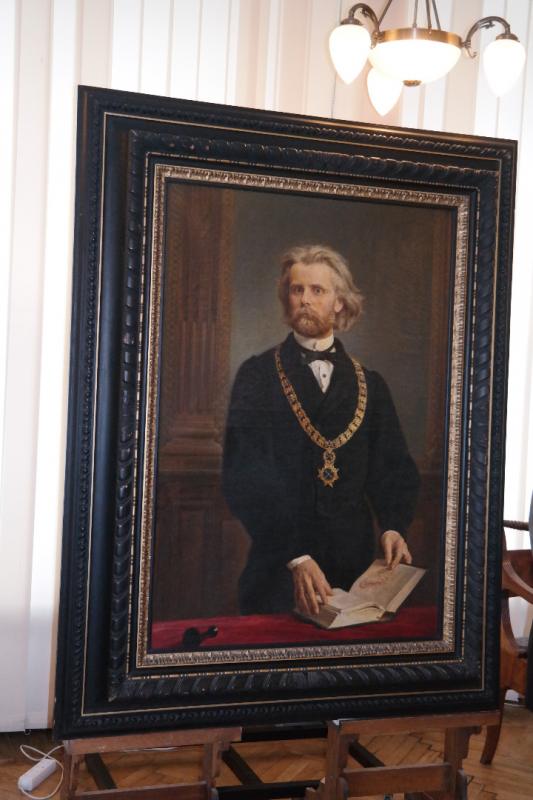 Obraz Jana Matejki "Portret profesora doktora Karola Gilewskiego" w zasobach Muzeum Narodowego w Krakowie 
