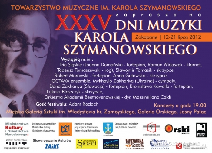 XXXV Dni Muzyki Karola Szymanowskiego w Zakopanem