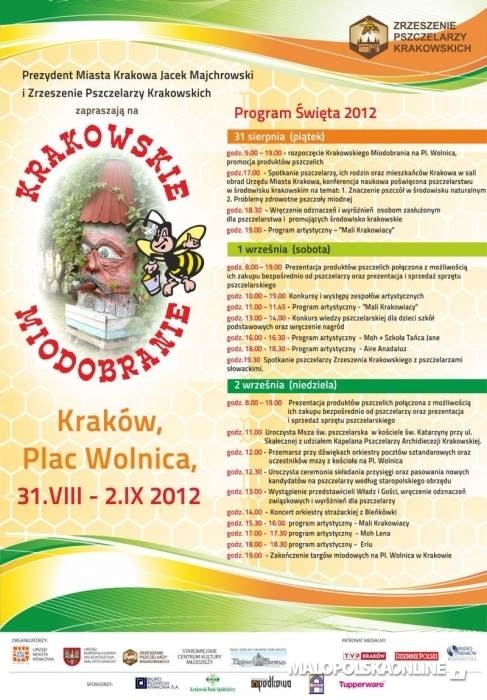 XIX Krakowskie Miodobranie (31 sierpnia - 2 września)
