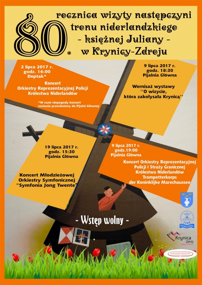 Koncert Orkiestry Reprezentacyjnej Policji i Straży Granicznej Królestwa Niderlandów w Krynicy-Zdroju