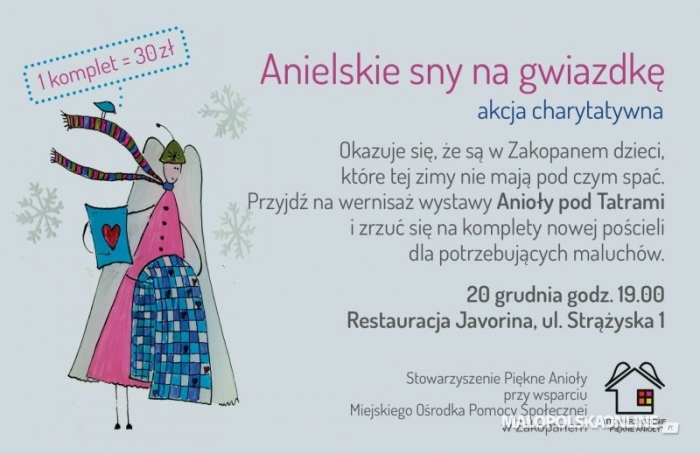 Anioły pod Tatrami - wernisaż, koncert i akcja charytatywna