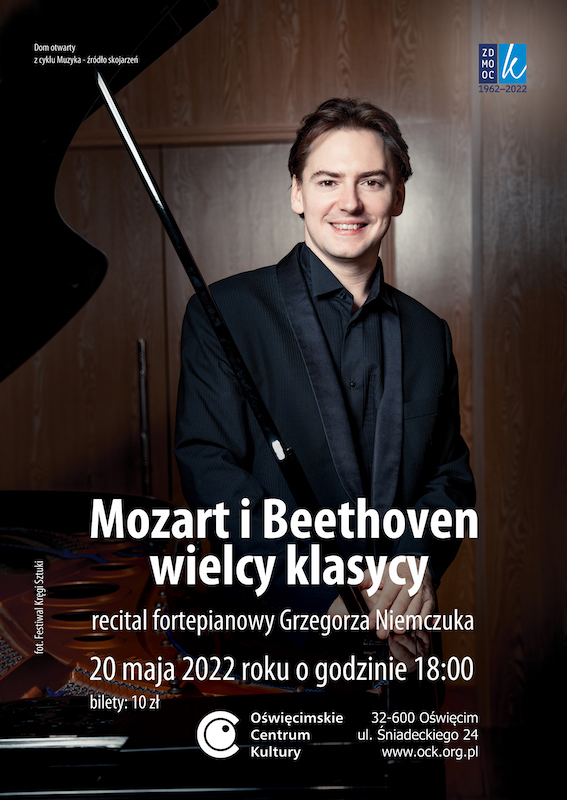 Mozart i Beethoven – wielcy klasycy – recital fortepianowy Grzegorza Niemczuka