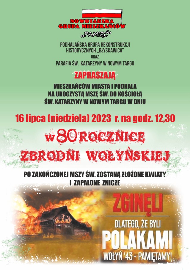 "Zginęli dlatego, że byli Polakami"