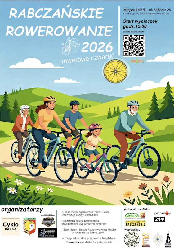 Wakacje na dwóch kółkach. Rusza 26. Rabczańskie Rowerowanie