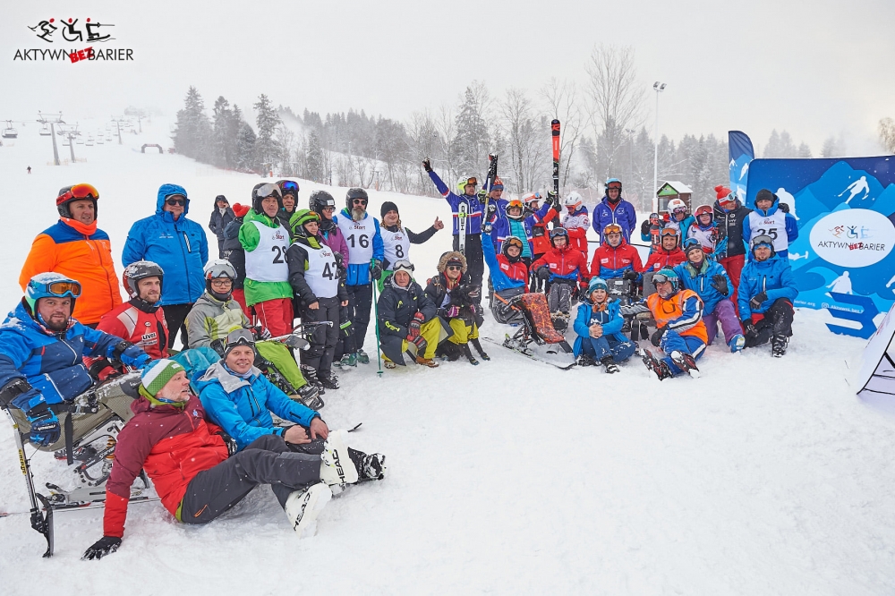 Zawodnicy HANDICAP na Ogólnopolskich Zawodach w Paranarciarstwie alpejskim
