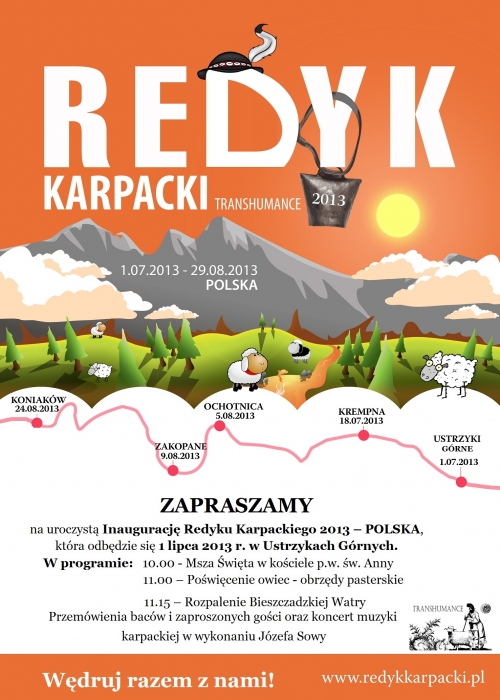 1 lipca rusza Redyk Karpacki w Polsce. Pierwszy przystanek w Ustrzykach Górnych