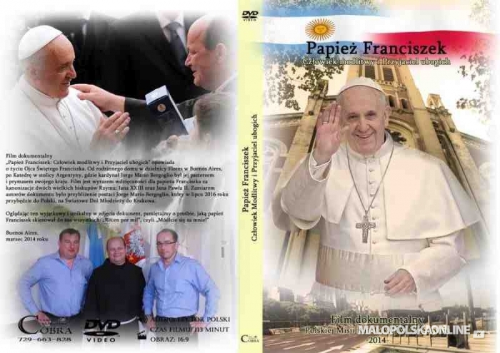 Zaproszenie na promocję filmu o Papieżu Franciszku