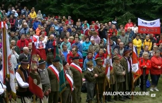 Pod Turbaczem odsłonięty został pomnik majora Józefa Kurasia „Ognia” oraz jego żołnierzy (film)