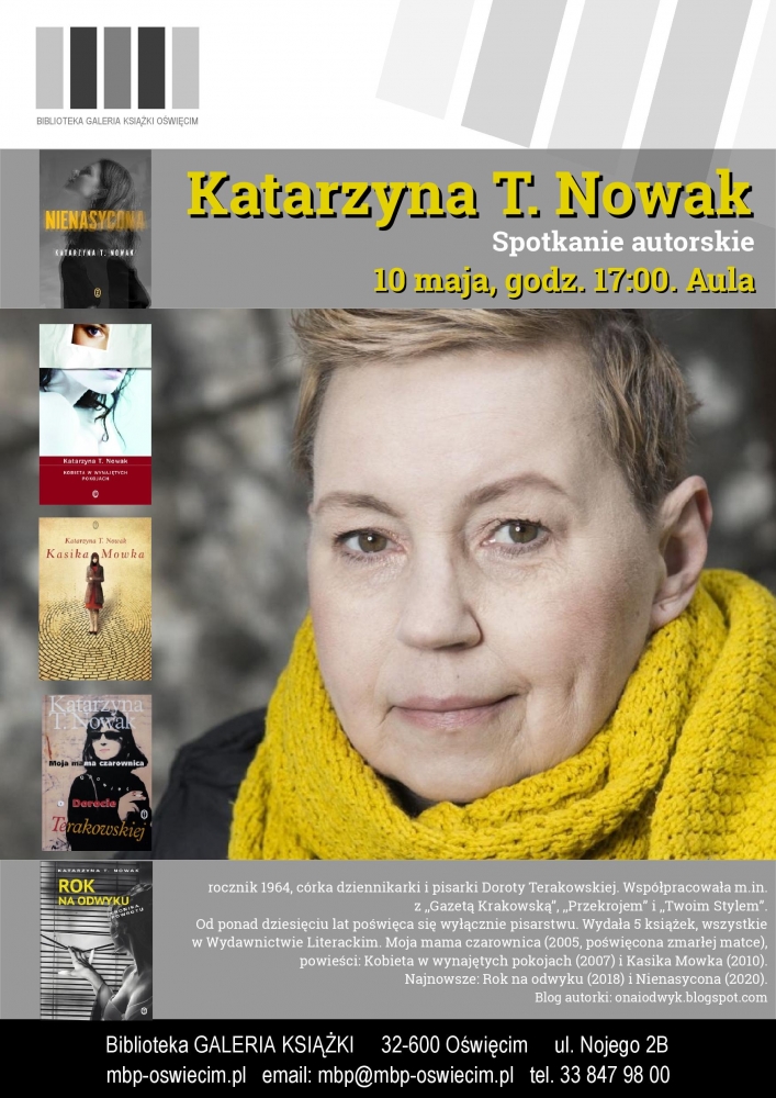 Spotkanie autorskie z Katarzyną T. Nowak