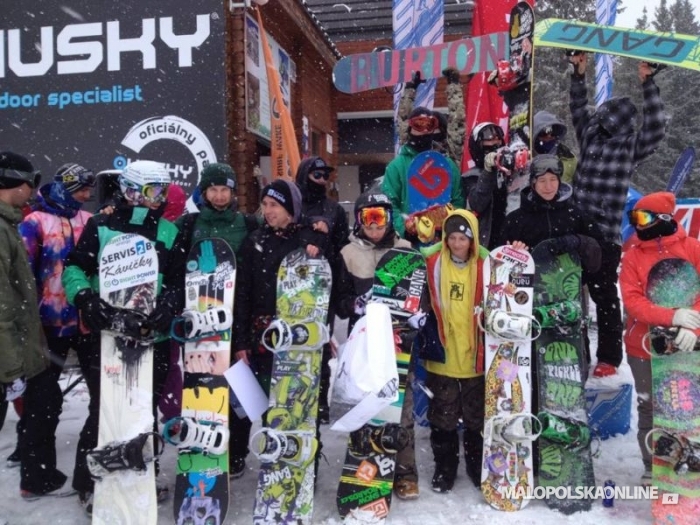 Piotr Tokarczyk wicemistrzem Słowacji w snowboardzie