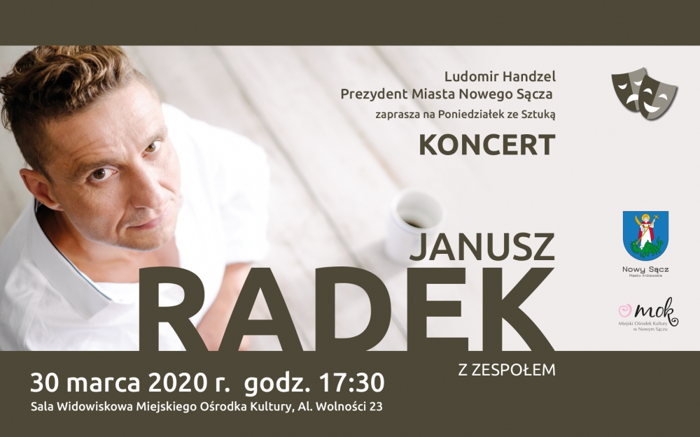 Poniedziałek ze sztuką, czyli koncert Janusza Radka 