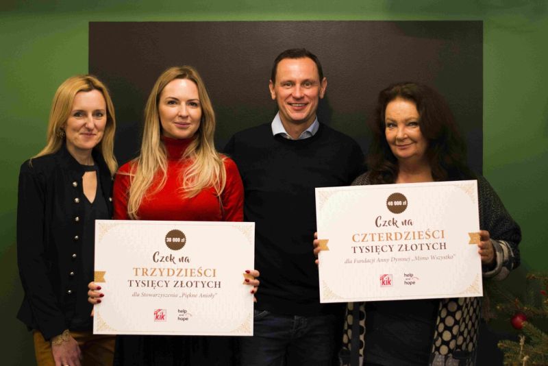 Klienci KiK wspierają potrzebujących. 70 tys. zł przekazane na rzecz organizacji charytatywnych z Małopolski