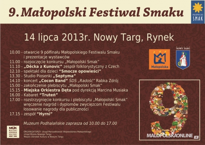 9 Małopolski Festiwal Smaku - półfinał w Nowym Targu