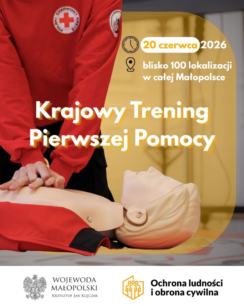 Krajowy Trening Pierwszej Pomocy już jutro. W sobotę w całej Małopolsce powstanie blisko sto punktów szkoleniowych