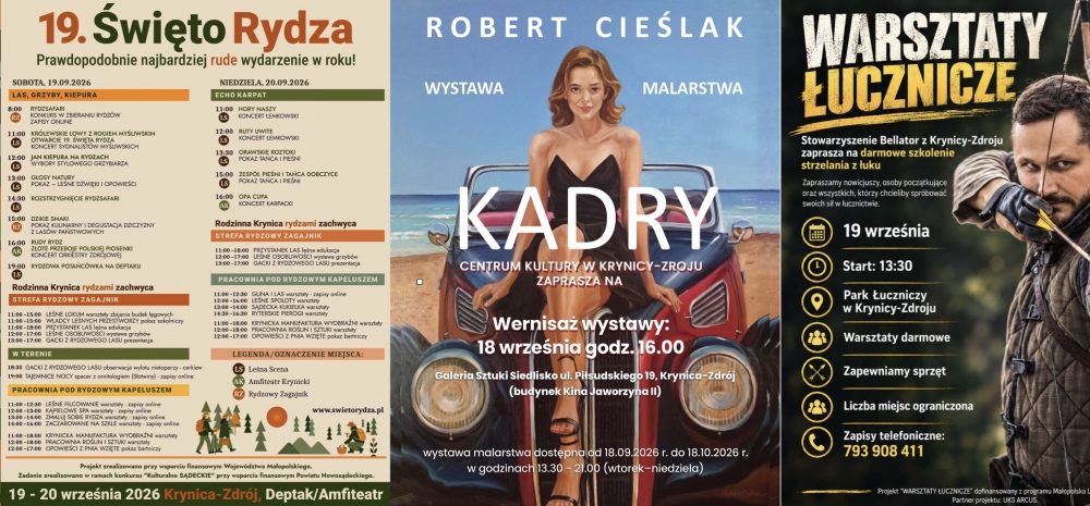 Wyjątkowy weekend w Krynicy. Koncerty, wystawy i Święto Rydza