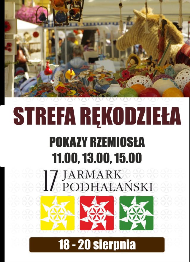 Strefa rękodzieła na 17. Jarmarku Podhalańskim