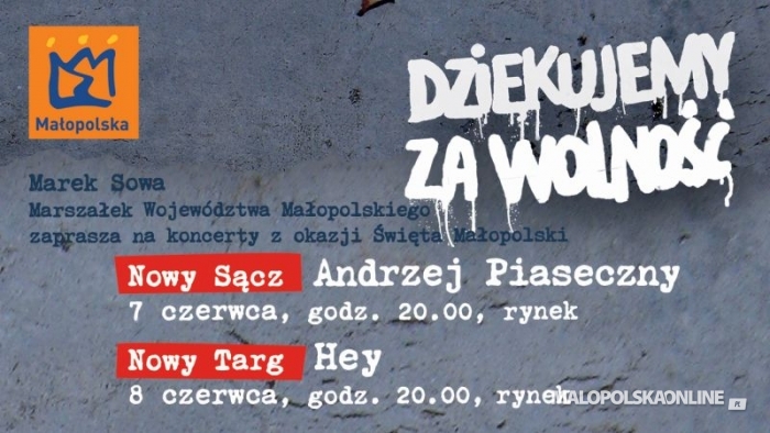 "DziękujeMy za Wolność. Małopolska" - cykl koncertów