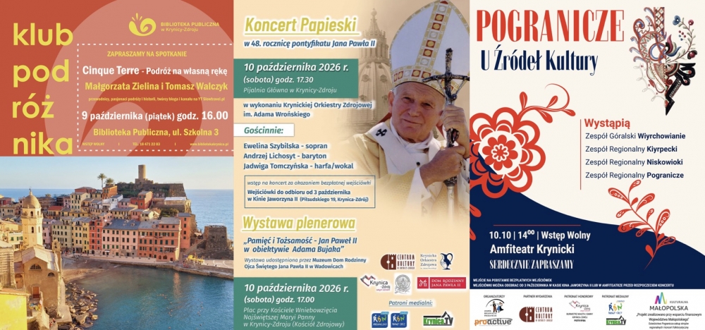 Na afiszu: Sport, kultura, muzyka i spotkania