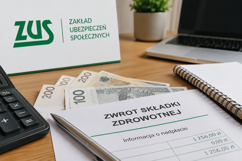 Ponad 1,25 mld zł wróciło już do przedsiębiorców. ZUS podsumował zwroty składki zdrowotnej