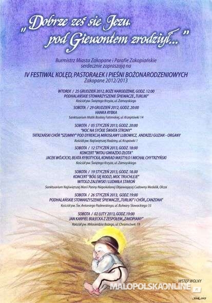 IV Festiwal Kolęd, Pastorałek i Pieśni Bożonarodzeniowych