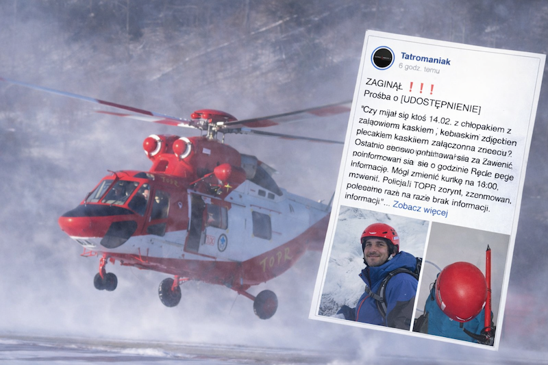 Ratownicy TOPR wznowili poszukiwania