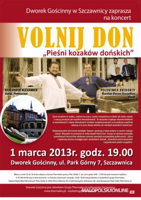 Koncert Volnij Don „Pieśni kozaków dońskich”