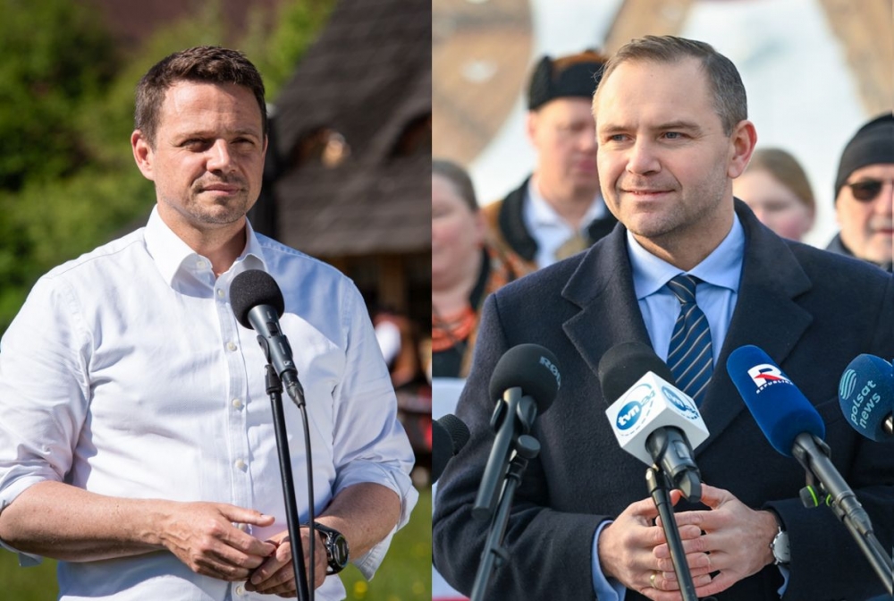 Według sondaży, pierwsza tura dla Trzaskowskiego