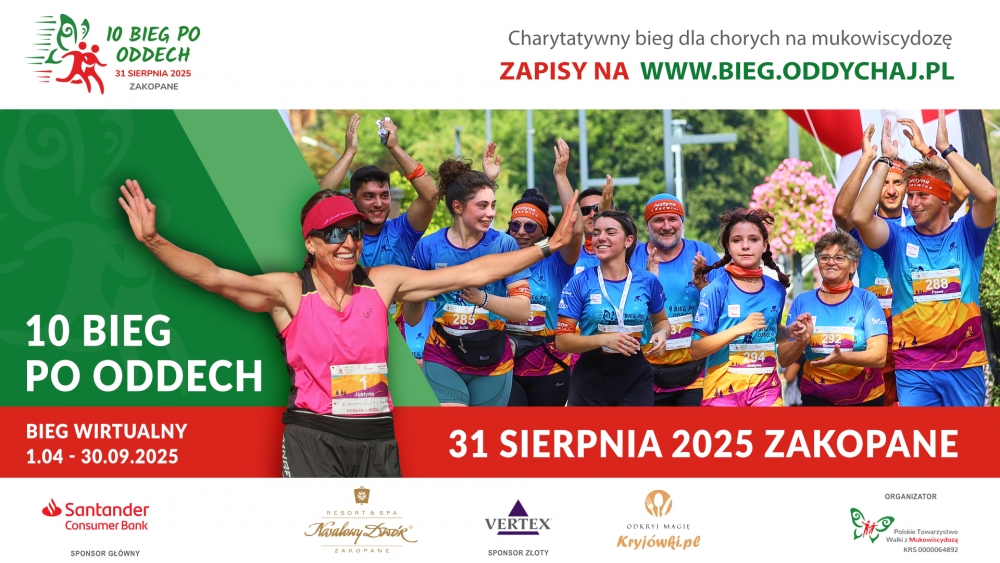 Wirtualny Bieg po Oddech trwa, a 31 sierpnia odbędzie się stacjonarny bieg w Zakopanem