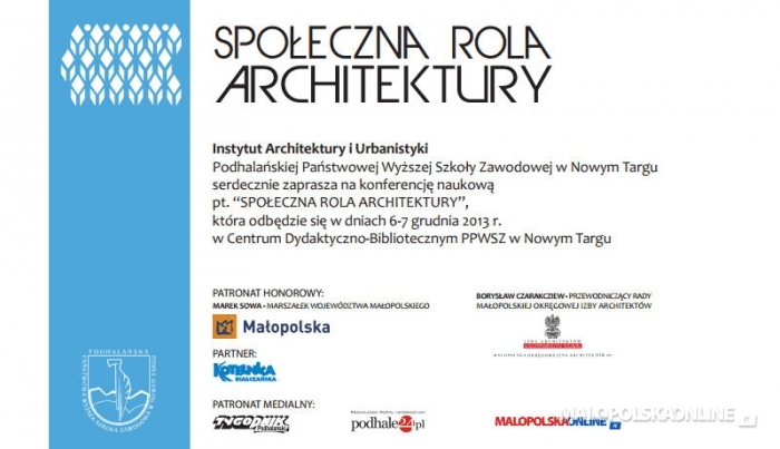 Konferencja naukowa "Społeczna rola architektury"