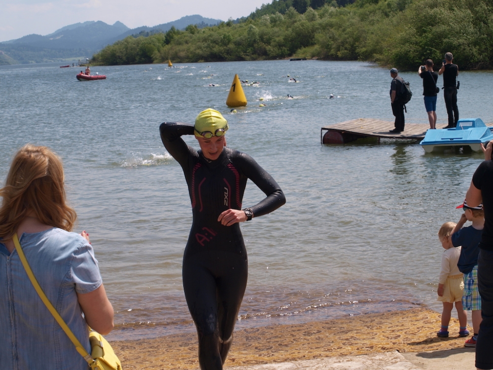 Maria Hajnos i Sylwester Swat zwyciężyli Frydman Triathlon