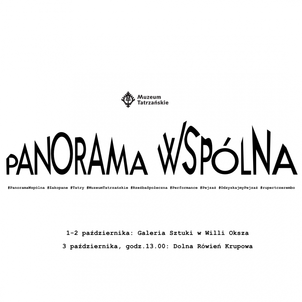 Panorama Tatr wspólnym dobrem? Muzeum Tatrzańskie zaprasza do artystycznej akcji