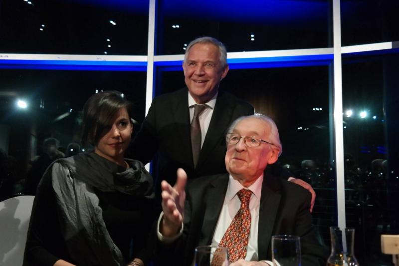 Życzenia urodzinowe dla Andrzeja Wajdy - spotkanie w Muzeum Sztuki i Techniki Japońskiej (zdjęcia)