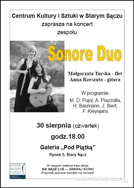 SONORE DUO - Koncert w Galerii "Pod Piątką