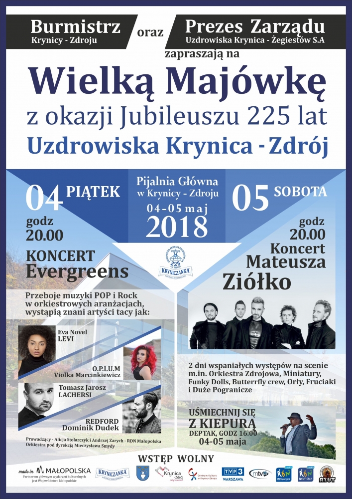 Wielka Majówka z okazji 225-lecia uzdrowiska Krynica-Zdrój